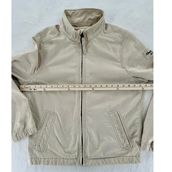 Abercrombie & Fitch Men's Beige Cotton Canvas Hamilton Jacket 90s Retro XL Y2K - Picture 8 of 10